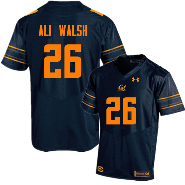 Men #26 Biaggio Ali Walsh Cal Bears (California Golden Bears College) Football Jerseys Sale-Navy
